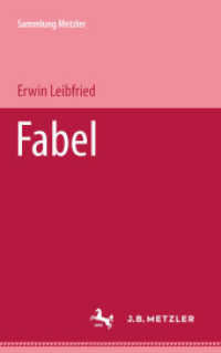 Fabel (Sammlung Metzler) （1967. viii, 105 S. VIII, 105 S. 203 mm）