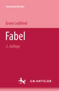 Fabel (Sammlung Metzler) （2. Aufl. 1973. viii, 118 S. VIII, 118 S. 190 mm）