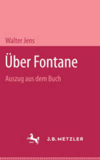 Über Fontane; . : Auszug aus dem Buch （2000. iv, 35 S. IV, 35 S. 178 mm）