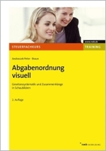 Abgabenordnung visuell : Gesetzessystematik und Zusammenhänge in Schaubildern. Vertiefen, Lernstufe 2 (NWB Steuerfachkurs, Trainingsprogramm) （Neuaufl. 2008. 8 S.,. 24 Schaubilder. 30 cm）