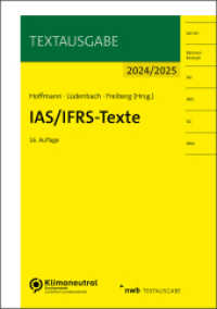 IAS/IFRS-Texte 2024/2025 (Textausgabe) （16. Aufl. 2024. XI, 1196 S. 210 mm）