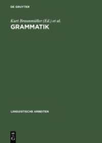 Grammatik : Akten des 10. Linguistischen Kolloquiums: Tübingen 1975， Bd.2 (Linguistische Arbeiten 32)