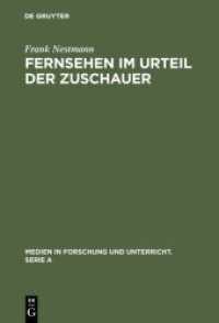 Fernsehen im Urteil der Zuschauer : Eine empirische Analyse von Medienkritik und Medienbewußtsein (Medien in Forschung und Unterricht. Serie A 1)