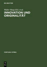 Innovation und Originalität (Fortuna Vitrea Bd.9) （1993. VIII, 250 S. 230 mm）