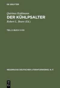 Quirinus Kuhlmann: Der Kühlpsalter / Buch V-VIII : Paralipomena (Neudrucke deutscher Literaturwerke. N. F. 4)