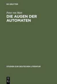 Die Augen der Automaten : E. T. A. Hoffmanns Imaginationslehre als Prinzip seiner Erzählkunst (Studien zur deutschen Literatur 24)