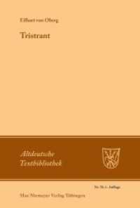 Tristrant : Synoptischer Druck der ergänzten Fragmente mit der gesamten Parallelüberlieferung (Altdeutsche Textbibliothek 70) （1969. LXV, 204 S. 4 b/w ill., 1 b/w tbl., 4 Illustrations. 230 mm）