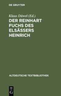 Der Reinhart Fuchs des Elsässers Heinrich (Altdeutsche Textbibliothek") 〈96〉
