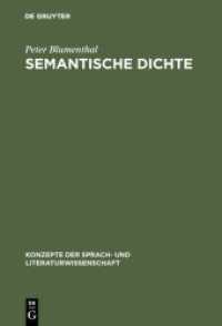 Semantische Dichte : Assoziativität in Poesie und Werbesprache (Konzepte der Sprach- und Literaturwissenschaft 30)