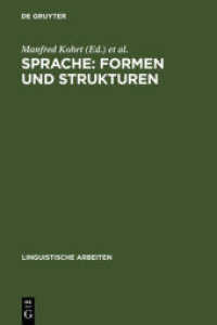 Sprache: Formen und Strukturen : Akten des 15. Linguistischen Kolloquiums : Münster 1980， Bd. 1 (Linguistische Arbeiten 98)