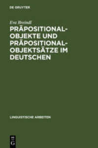 Präpositionalobjekte und Präpositionalobjektsätze im Deutschen (Linguistische Arbeiten 220)