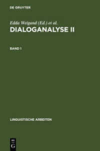 Dialoganalyse II : Referate der 2. Arbeitstagung， Bochum 1988， Bd. 1 (Linguistische Arbeiten 229)