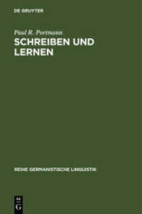 Schreiben und Lernen : Grundlagen der fremdsprachlichen Schreibdidaktik (Reihe Germanistische Linguistik 122) （1991. XV, 596 S. 230 mm）