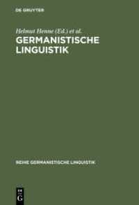 Germanistische Linguistik: Konturen eines Faches (Reihe Germanistische Linguistik 240) （Reprint 2014. 2003. 183 S. 23 cm）