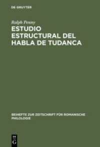 Estudio estructural del habla de Tudanca (Beihefte zur Zeitschrift für romanische Philologie 167)