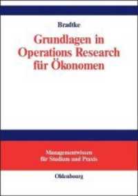 Grundlagen in Operations Research für Ökonomen (Managementwissen Für Studium Und Praxis")