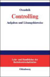 Controlling: Aufgaben Und Lösungshinweise (Lehr- Und Handbücher Der Betriebswirtschaftslehre")