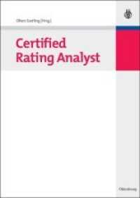 Certified Rating Analyst （2008. XXXIII, 529 S. m. zahlr. Abb. 240 mm）