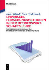 Empirische Forschungsmethoden in der Betriebswirtschaftslehre (de Gruyter Studium")
