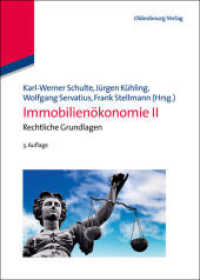 Immobilienökonomie / Immobilienökonomie II (Immobilienökonomie Bd. II) （3. Aufl. 2014. XVIII, 1024 S. 339 b/w ill., 13 b/w tbl. 24 cm）