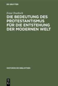 Die Bedeutung Des Protestantismus Für Die Entstehung Der Modernen Welt (Historische Bibliothek") 〈24〉