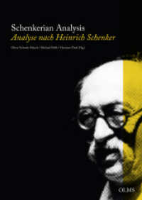 Schenkerian Analysis -  Analyse nach Heinrich Schenker (Studien und Materialien zur Musikwissenschaft 112) （2 Bände. 2021. 494 S. mit Notenbeispielen und 30 Falttafeln. 210）