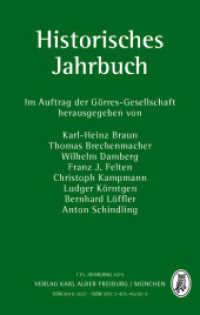 Historisches Jahrbuch Jg.135 (Historisches Jahrbuch normal 135) （2015. 592 S. 24.4 cm）