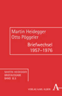 Briefwechsel 1957-1976 (Martin Heidegger Briefausgabe II.3) （2021. 248 S. 135 x 215 mm）