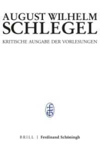 Kritische Ausgabe der Vorlesungen. 5.1 Bonner Vorlesungen Bd.1/1 : Text （2024. 600 S. 10 SW-Abb. 23.3 cm）