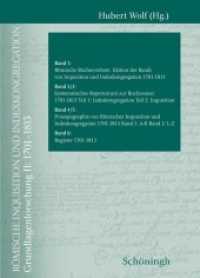 Römische Inquisition und Indexkongregation, 4 Teile : I: Grundlagenforschung 1701-1813. Gesamtpaket (Römische Inquisition und Indexkongregation. Grundlagenforschung: 1701-1813 1-6) （2024. 4021 S. 24 cm）