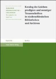 Katalog Der Leichenpredigten Und Sonstiger Trauerschriften in Niederschlesischen Bibliotheken Und Archiven (Marburger Personalschriften-forschungen)
