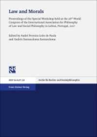 Law and Morals (Archiv für Rechts- und Sozialphilosophie - Beihefte Band 158) （2019. 377 S. 240.0 mm）