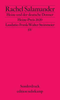 Heine und der deutsche Donner : Rede zur Verleihung des Heinrich-Heine-Preises 2020 （Originalausgabe. 2021. 48 S. 200 mm）