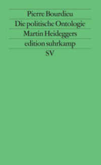 Die politische Ontologie Martin Heideggers (edition suhrkamp 1514) （3. Aufl. 1988. 159 S. 177 mm）