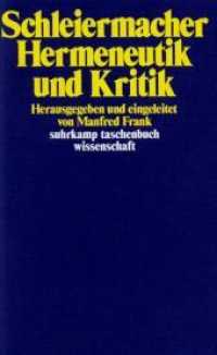 Hermeneutik und Kritik (suhrkamp taschenbuch wissenschaft 211) （9. Aufl. 1977. 466 S. 177 mm）