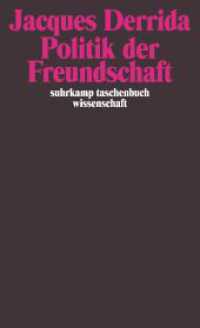 Politik der Freundschaft (suhrkamp taschenbuch wissenschaft 1608) （5. Aufl. 2002. 492 S. 177 mm）