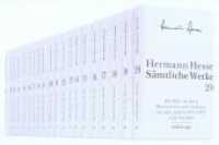 ヘルマン・ヘッセ全集（全２０巻＋索引巻）<br>Sämtliche Werke in 20 Bänden und einem Registerband : Gesamte Werkausgabe （2007. 14000 S. 450 mm）