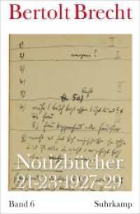 Notizbücher 21-23 : Band 6: 1927-29 （2023. 792 S. Mit Faksimiles. 280 mm）