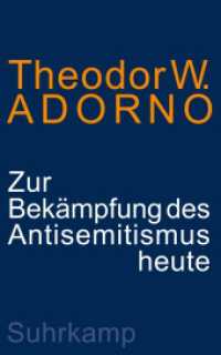 Zur Bekämpfung des Antisemitismus heute : Ein Vortrag （2. Aufl. 2024. 86 S. 190 mm）