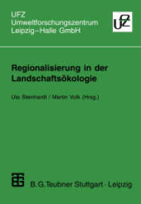 Regionalisierung in der Landschaftsökologie : Forschung - Planung - Praxis (UFZ, Umweltforschungszentrum Leipzig-Halle) （1999. 400 S. 400 S. 202 Abb. Mit 94 Bildern. 0 mm）