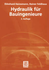 Hydraulik für Bauingenieure （2., aktualis. Aufl. 2003. xxx, 318 S. XXX, 318 S. 18 Abb. Mit zahlr. B）