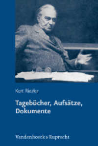 Tagebücher, Aufsätze, Dokumente : Einl.: Erdmann, Karl D. u. Afflerbach, Holger (Deutsche Geschichtsquellen des 19. und 20. Jahrhunderts Bd.48) （2., überarb. Aufl. 2008. XXIV, 766 S. 232 mm）