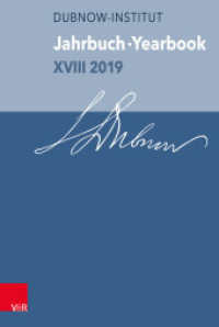 Jahrbuch Des Dubnow-Instituts /Dubnow Institute Yearbook XVIII 2019