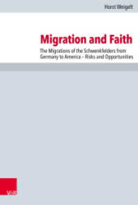 Migration and Faith : The Migrations of the Schwenkfelders from Germany to America - Risks and Opportunities (Forschungen zur Kirchen- und Dogmengeschichte Band 110) （2017. 230 S. with 22 Ill. 245 mm）