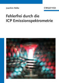 Fehlerfrei durch die ICP Emissionsspektrometrie （2012. X, 160 S. m. 91 Abb. 24 cm）