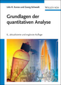 Grundlagen der quantitativen Analyse （6., aktualis. u. erg. Aufl. 2009. XXI, 327 S. m. 85 Abb. 24 cm）