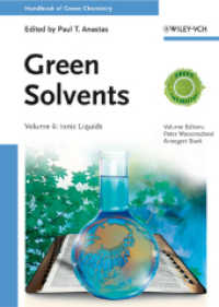Handbook of Green Chemistry. Handbook of Green Chemistry - Green Solvents : Volume 6 - Ionic Liquids （1. Auflage. 2013. XIII, 352 S. 14 Farbabb. 240 mm）