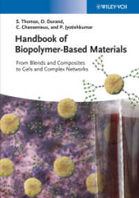 生体高分子材料ハンドブック（全２巻）<br>Handbook of Biopolymer-Based Materials : From Blends and Composites to Gels and Complex Networks （2013. 900 p. w. 561 figs. (230 col.) and 28 tabs.）