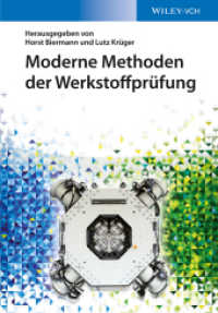 Moderne Methoden der Werkstoffprüfung （2014. 440 S. m. 274 Abb. 24,5 cm）