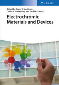 Electrochromic Materials and Devices （1. Auflage. 2015. XXVIII, 638 S. 120 SW-Abb., 80 Farbabb. 24,5 cm）